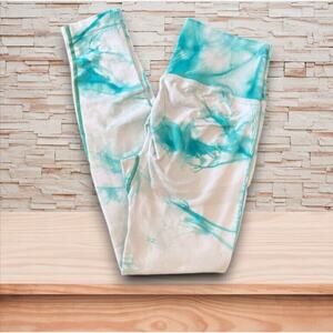 Allure the Brand High Rise V Cut Butt Scrunch Tie Dye Leggings Size Small EUC